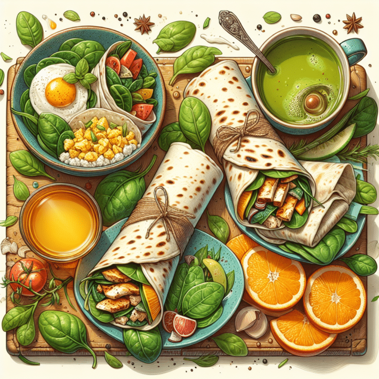 Wholesome and Fast Breakfast Wraps