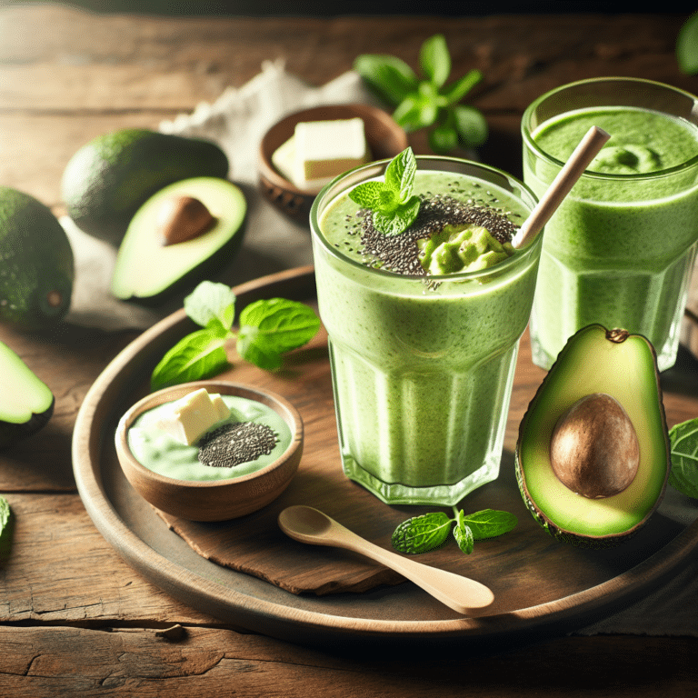 Creamy Avocado Smoothie Breakfast