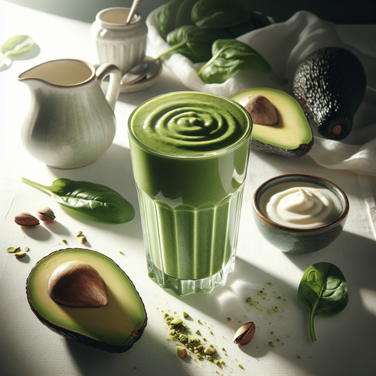 Creamy Avocado Smoothie Breakfast